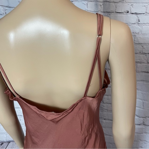 NWT New Free People Be My Ruched Wind Blush Slip Dress Size L - Picture 10 of 10
